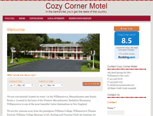 Tablet Screenshot of cozycornermotel.com